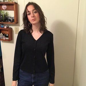 Vintage Black Cardigan